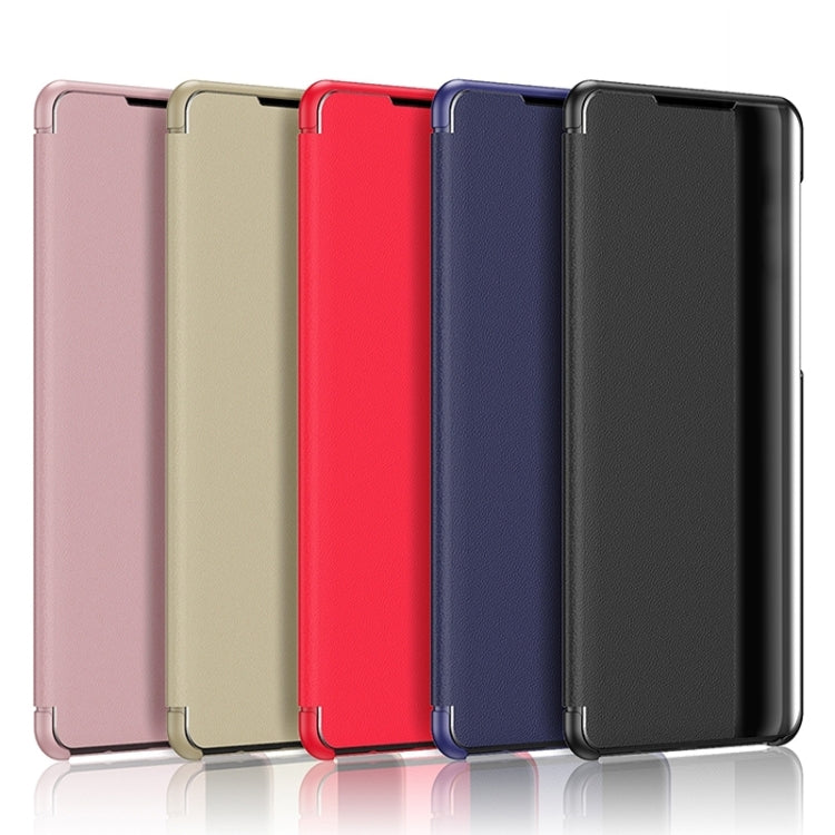 For Samsung Galaxy S22 Ultra 5G Window View Leather Phone Case