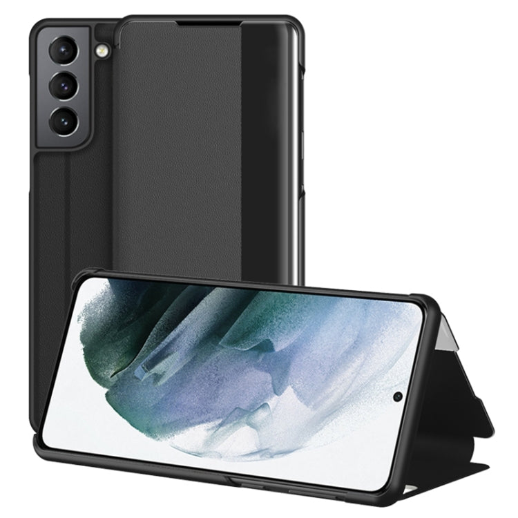 For Samsung Galaxy S22+ 5G Window View Leather Phone Case