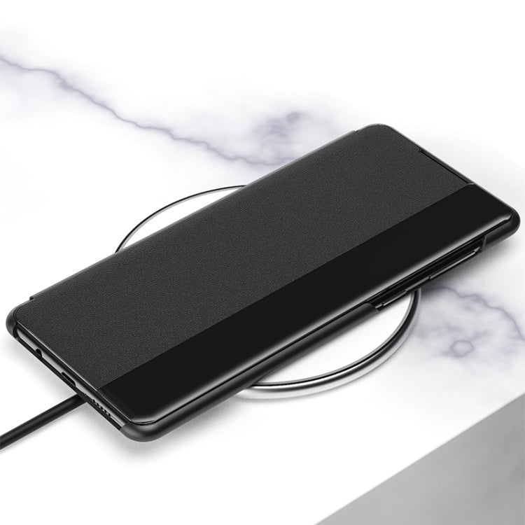 For Samsung Galaxy S22+ 5G Window View Leather Phone Case