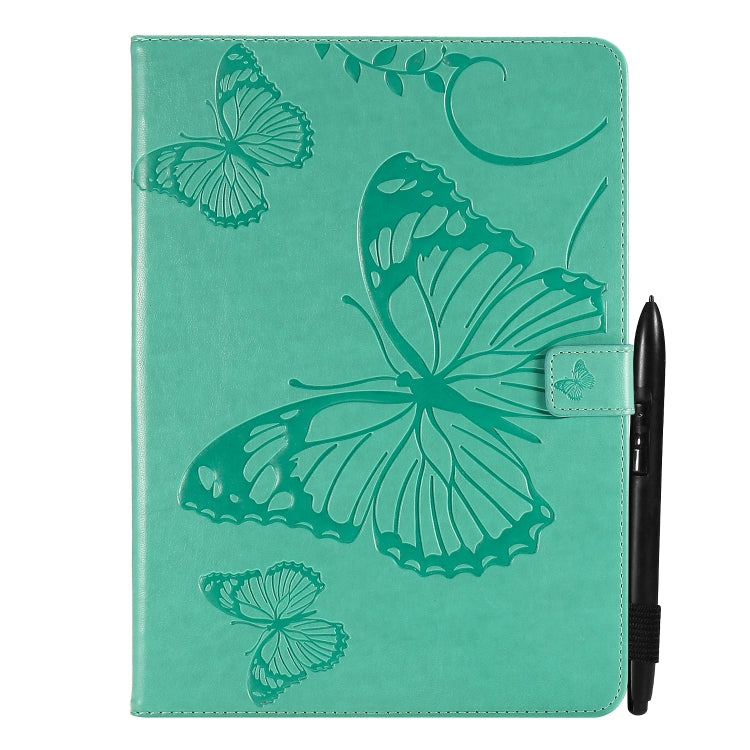Pressed Printing Butterfly Pattern Horizontal Flip Leather Tablet Case For iPad mini 6