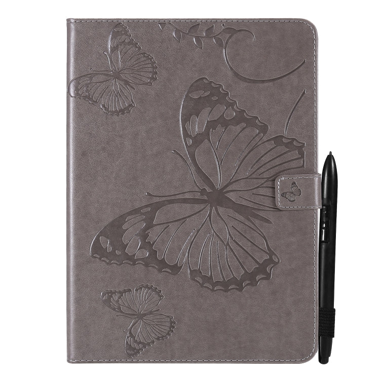 Pressed Printing Butterfly Pattern Horizontal Flip Leather Tablet Case For iPad mini 6