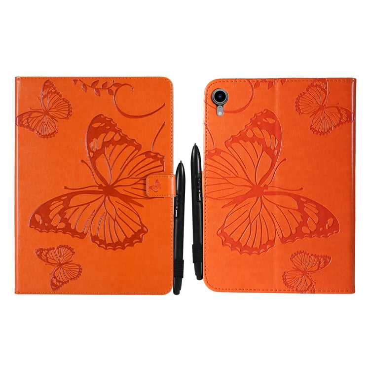 Pressed Printing Butterfly Pattern Horizontal Flip Leather Tablet Case For iPad mini 6
