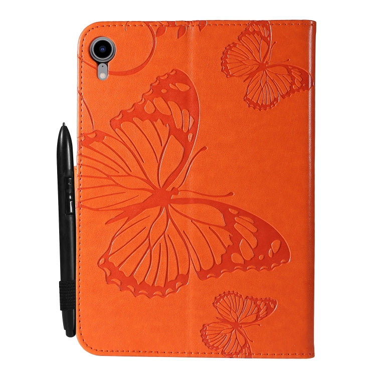 Pressed Printing Butterfly Pattern Horizontal Flip Leather Tablet Case For iPad mini 6