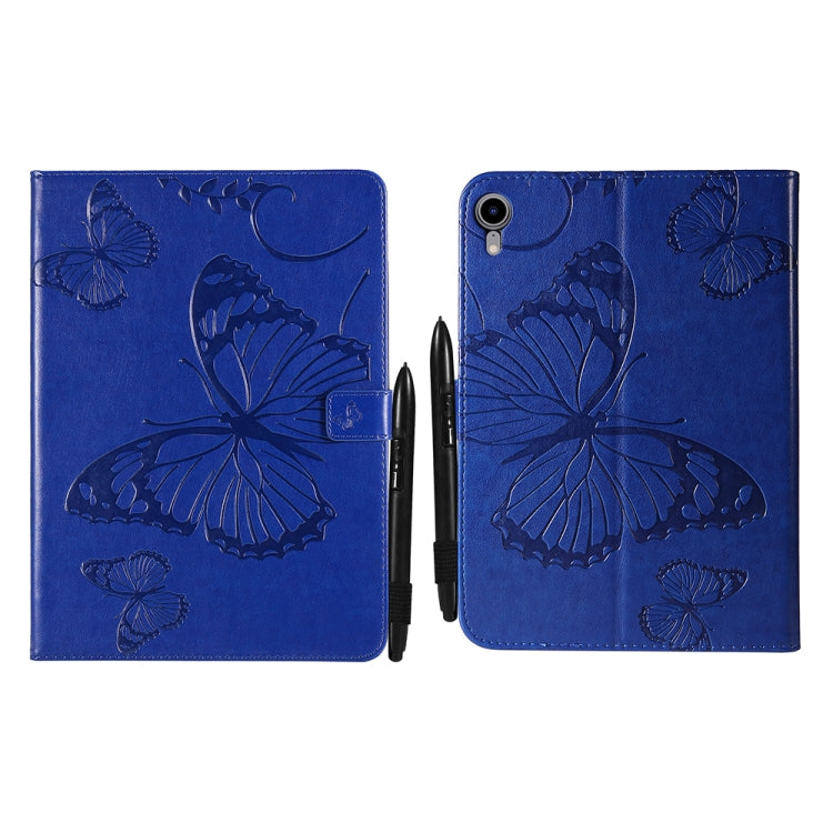 Pressed Printing Butterfly Pattern Horizontal Flip Leather Tablet Case For iPad mini 6