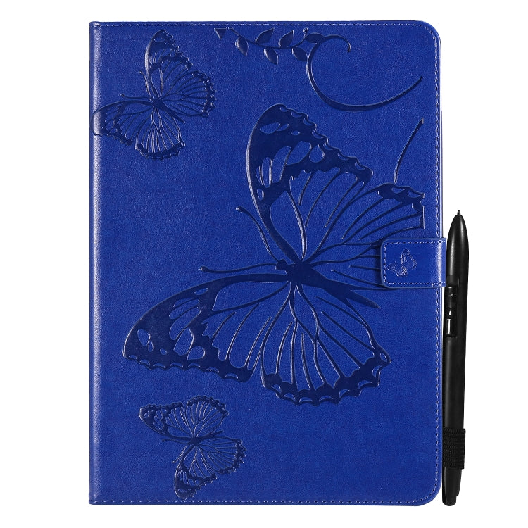 Pressed Printing Butterfly Pattern Horizontal Flip Leather Tablet Case For iPad mini 6