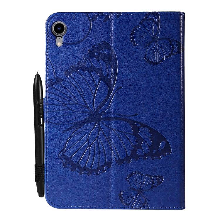 Pressed Printing Butterfly Pattern Horizontal Flip Leather Tablet Case For iPad mini 6