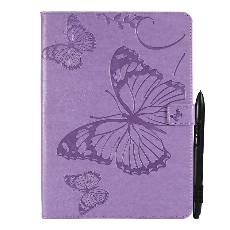 Pressed Printing Butterfly Pattern Horizontal Flip Leather Tablet Case For iPad mini 6
