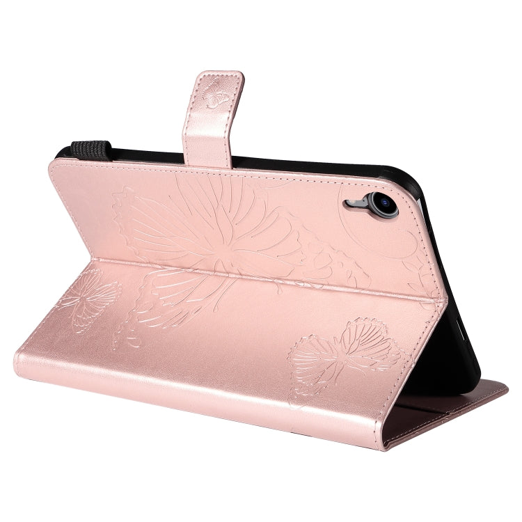 Pressed Printing Butterfly Pattern Horizontal Flip Leather Tablet Case For iPad mini 6