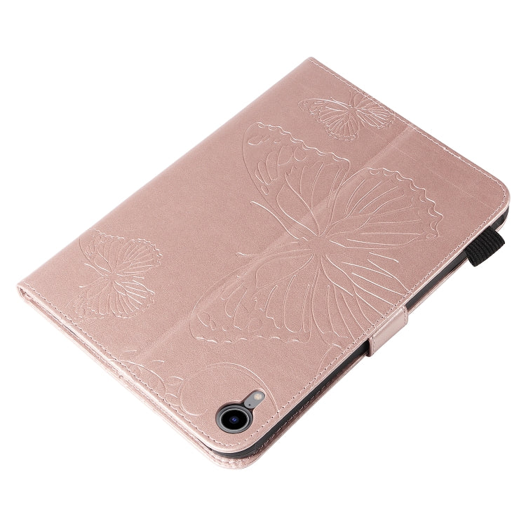 Pressed Printing Butterfly Pattern Horizontal Flip Leather Tablet Case For iPad mini 6