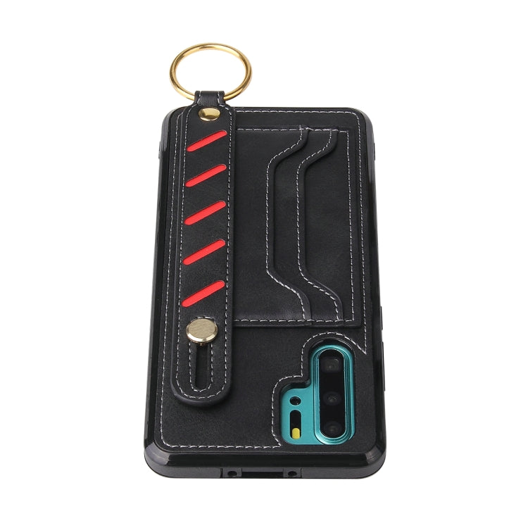 For Huawei P30 Pro Wristband Wallet Leather Phone Case
