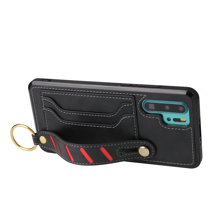 For Huawei P30 Pro Wristband Wallet Leather Phone Case