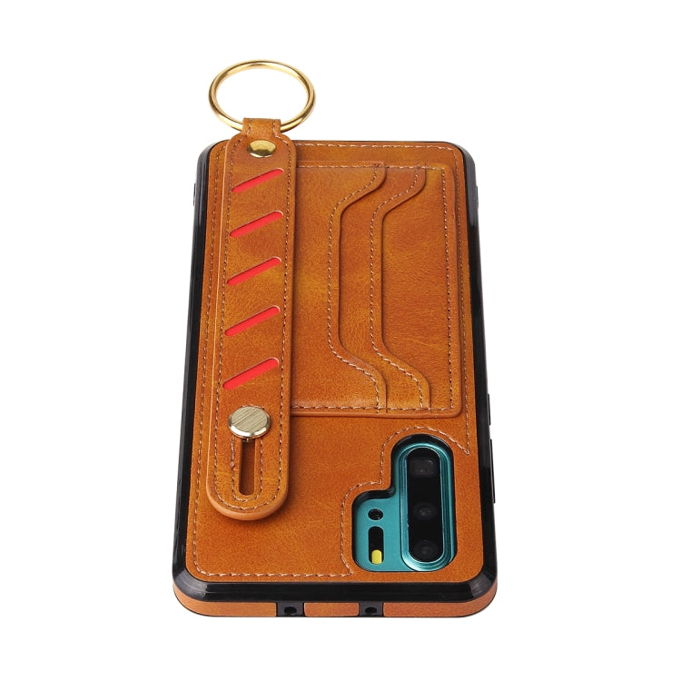 For Huawei P30 Pro Wristband Wallet Leather Phone Case