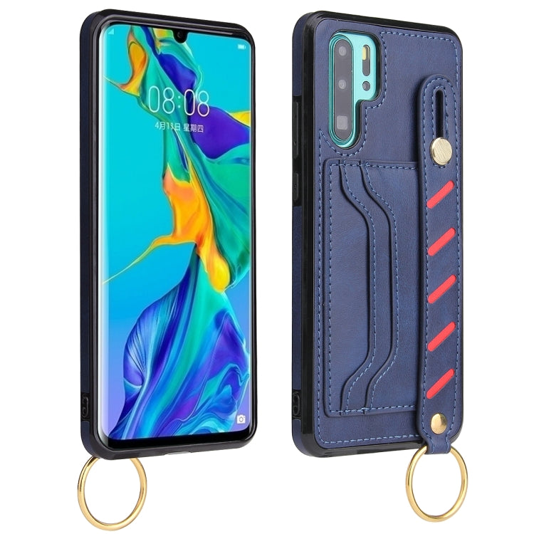 For Huawei P30 Pro Wristband Wallet Leather Phone Case