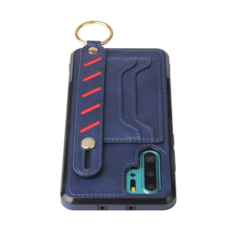 For Huawei P30 Pro Wristband Wallet Leather Phone Case
