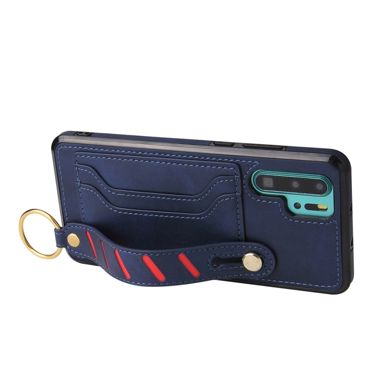 For Huawei P30 Pro Wristband Wallet Leather Phone Case