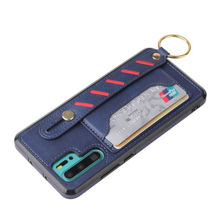 For Huawei P30 Pro Wristband Wallet Leather Phone Case