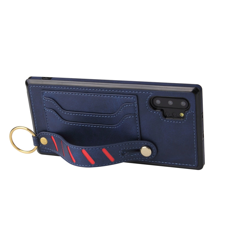 For Samsung Galaxy Note10+ Wristband Wallet Leather Phone Case