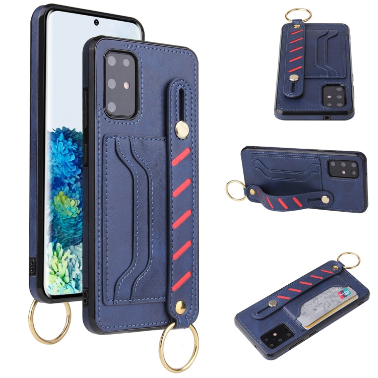 For Samsung Galaxy Note20 Wristband Wallet Leather Phone Case