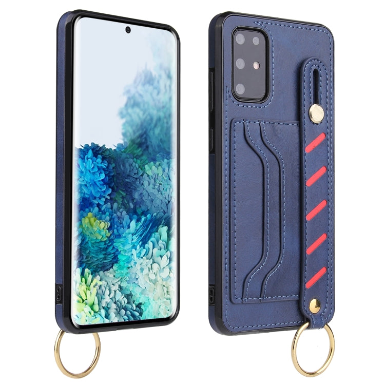 For Samsung Galaxy Note20 Wristband Wallet Leather Phone Case