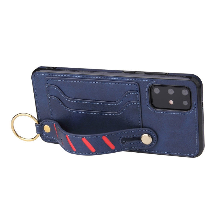 For Samsung Galaxy Note20 Wristband Wallet Leather Phone Case