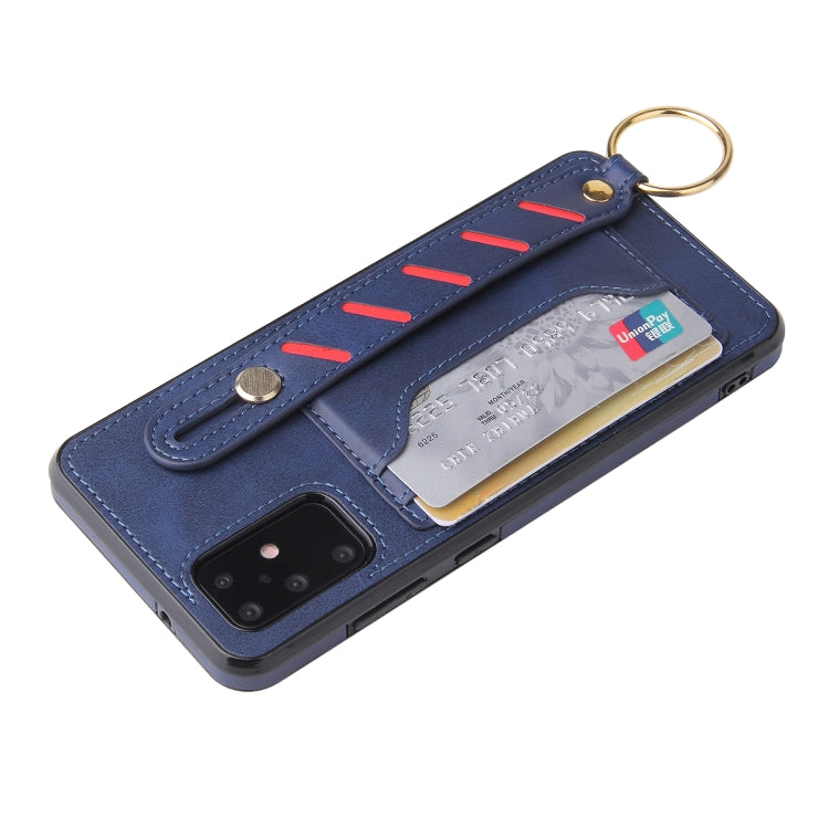 For Samsung Galaxy Note20 Wristband Wallet Leather Phone Case