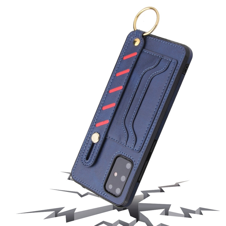 For Samsung Galaxy Note20 Wristband Wallet Leather Phone Case