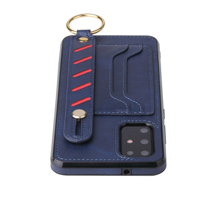 For Samsung Galaxy S20+ Wristband Wallet Leather Phone Case