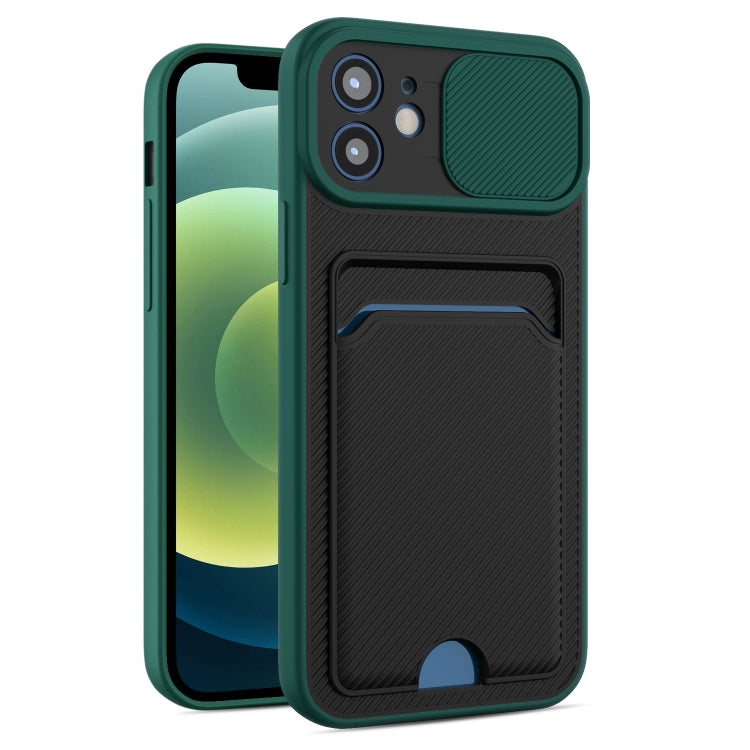 For iPhone 11 Pro Sliding Camshield Card TPU+PC Case