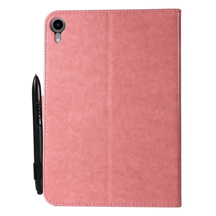 Cat Bee Embossing Pattern Horizontal Flip Leather Tablet Case For iPad mini 6