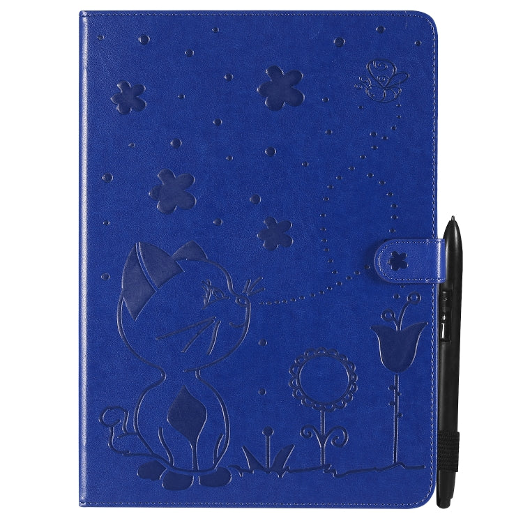 Cat Bee Embossing Pattern Horizontal Flip Leather Tablet Case For iPad mini 6