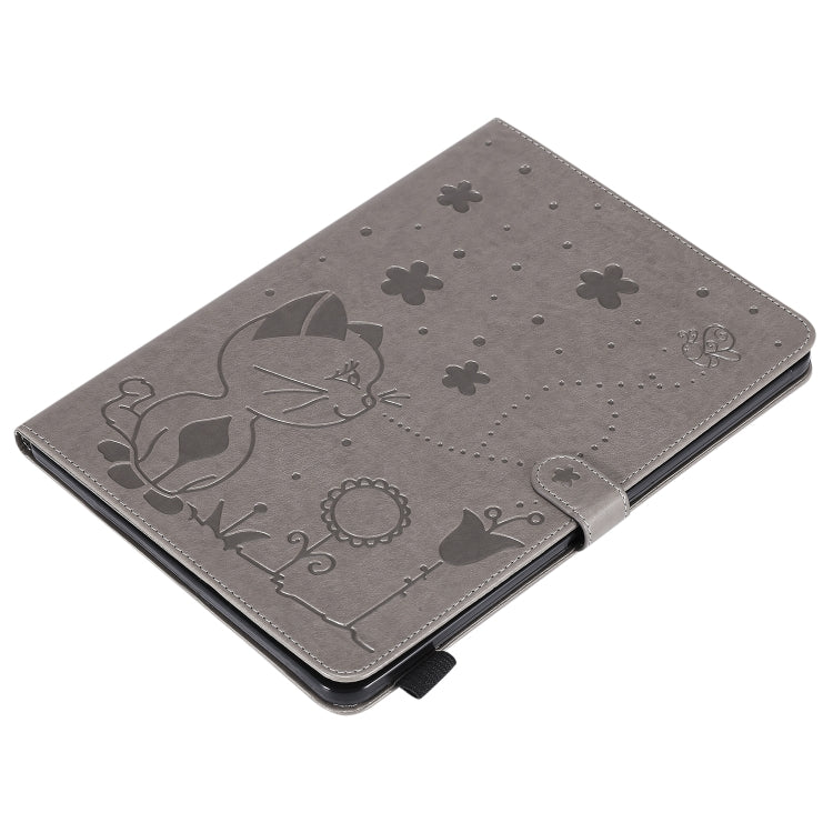 Cat Bee Embossing Pattern Horizontal Flip Leather Tablet Case For iPad mini 6