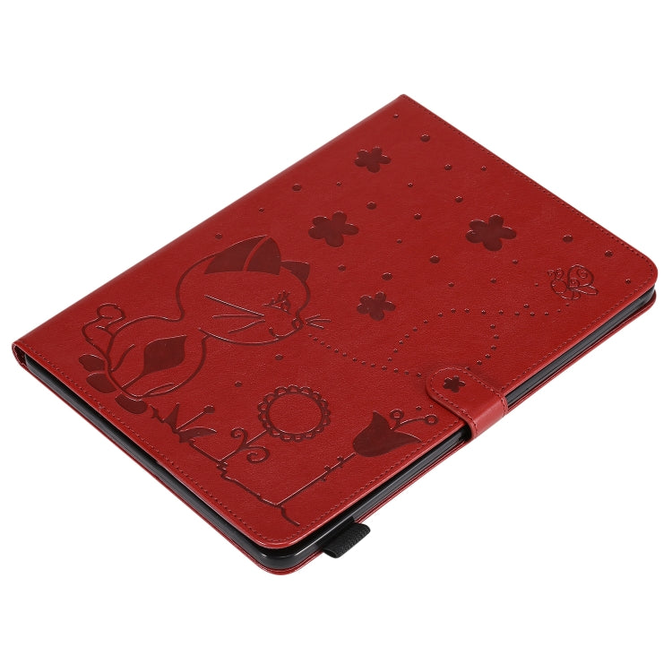 Cat Bee Embossing Pattern Horizontal Flip Leather Tablet Case For iPad mini 6