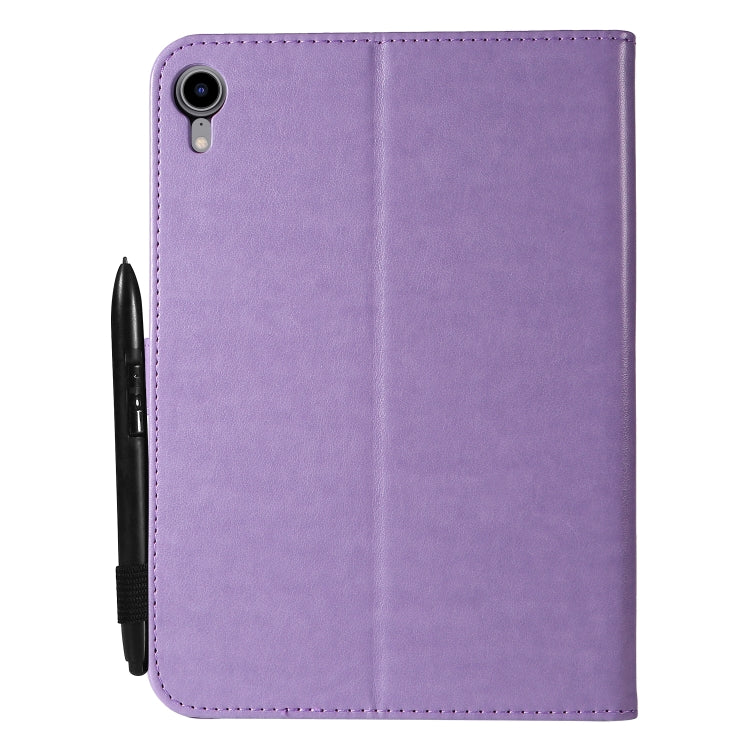 Cat Bee Embossing Pattern Horizontal Flip Leather Tablet Case For iPad mini 6