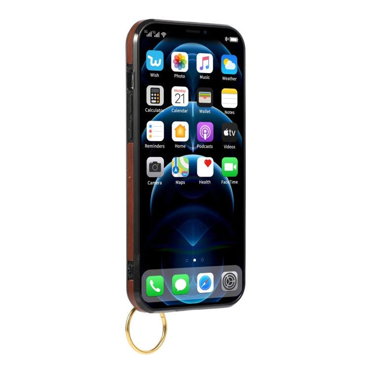 For iPhone 13 Wristband Wallet Leather Phone Case