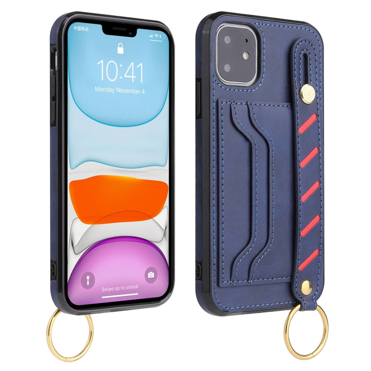 For iPhone 11 Wristband Wallet Leather Phone Case