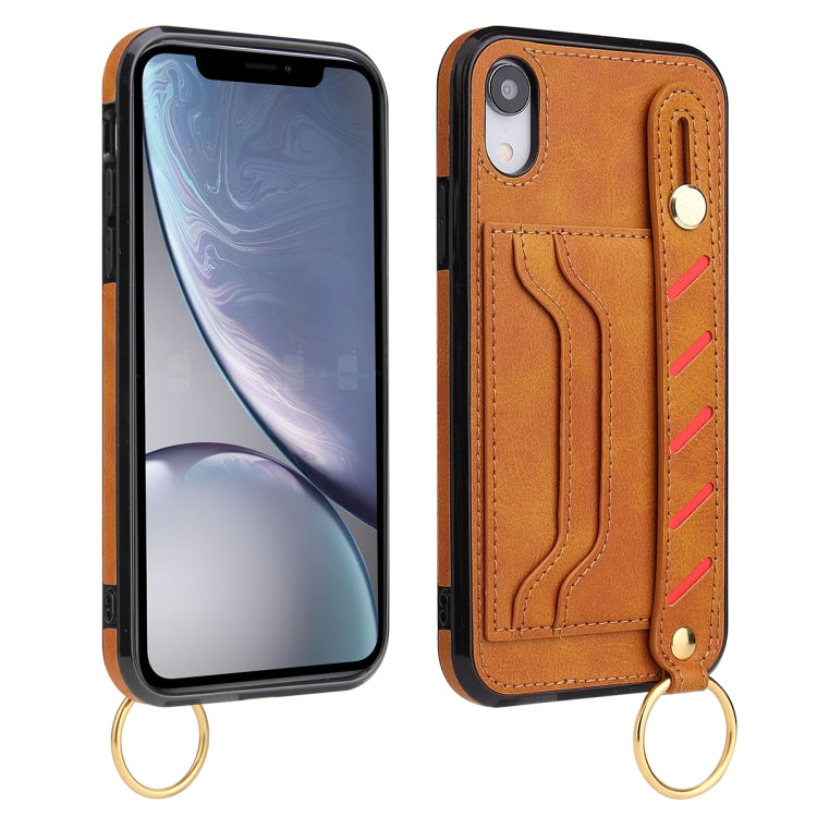 For iPhone X / XS Wristband Wallet Leather Phone Case