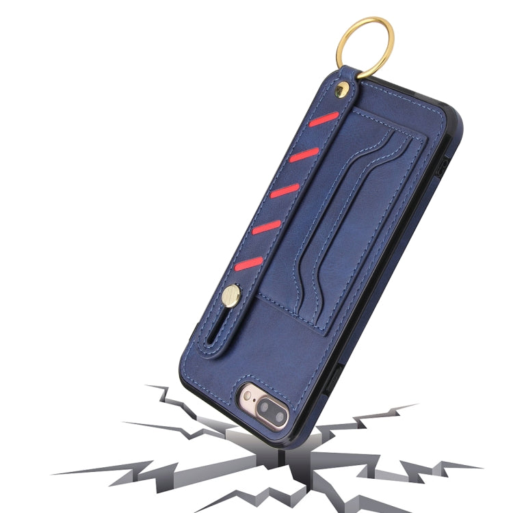 Wristband Wallet Leather Phone Case For iPhone 8 Plus / 7 Plus