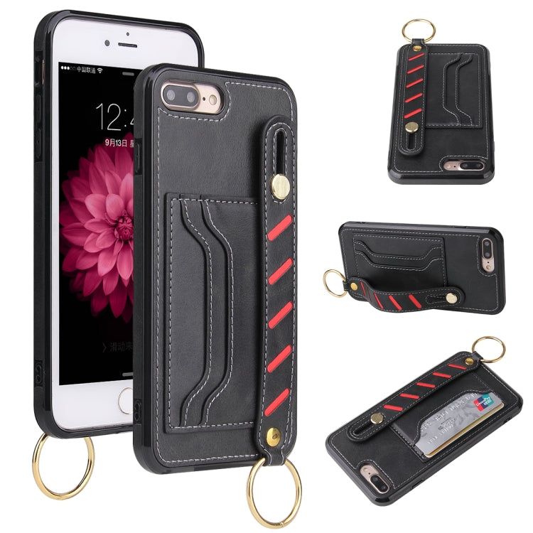 Wristband Wallet Leather Phone Case For iPhone 8 Plus / 7 Plus
