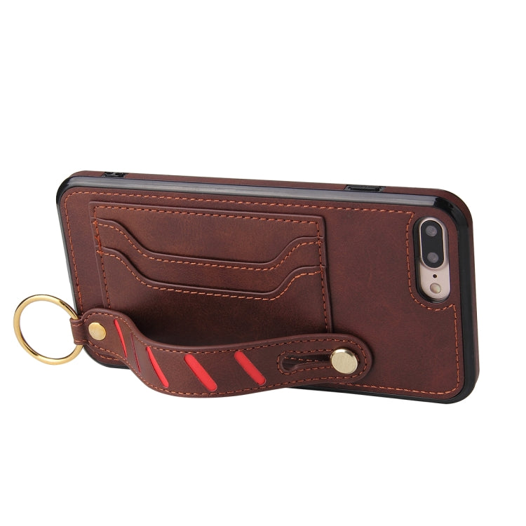 Wristband Wallet Leather Phone Case For iPhone 8 Plus / 7 Plus