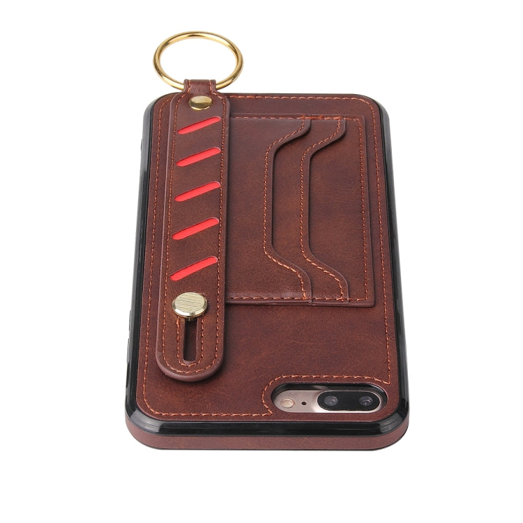 Wristband Wallet Leather Phone Case For iPhone 8 Plus / 7 Plus