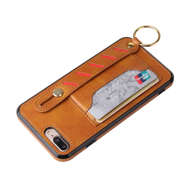 Wristband Wallet Leather Phone Case For iPhone 8 Plus / 7 Plus