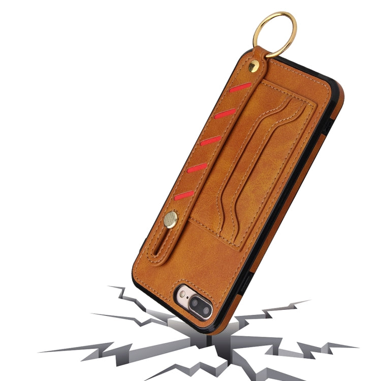 Wristband Wallet Leather Phone Case For iPhone 8 Plus / 7 Plus