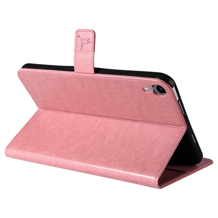 Pressed Printing Woman and Cat Pattern Horizontal Flip Leather Tablet Case For iPad mini 6