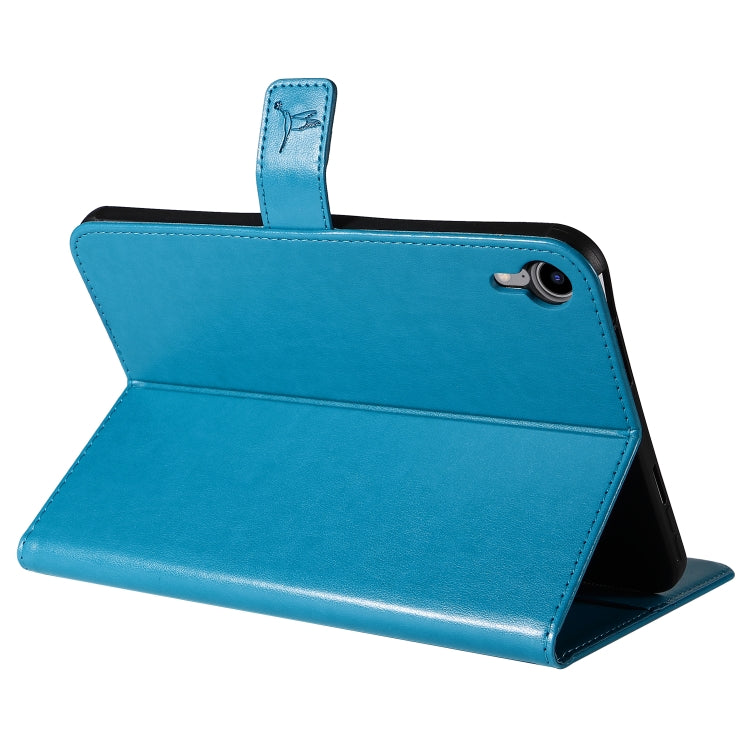 Pressed Printing Woman and Cat Pattern Horizontal Flip Leather Tablet Case For iPad mini 6