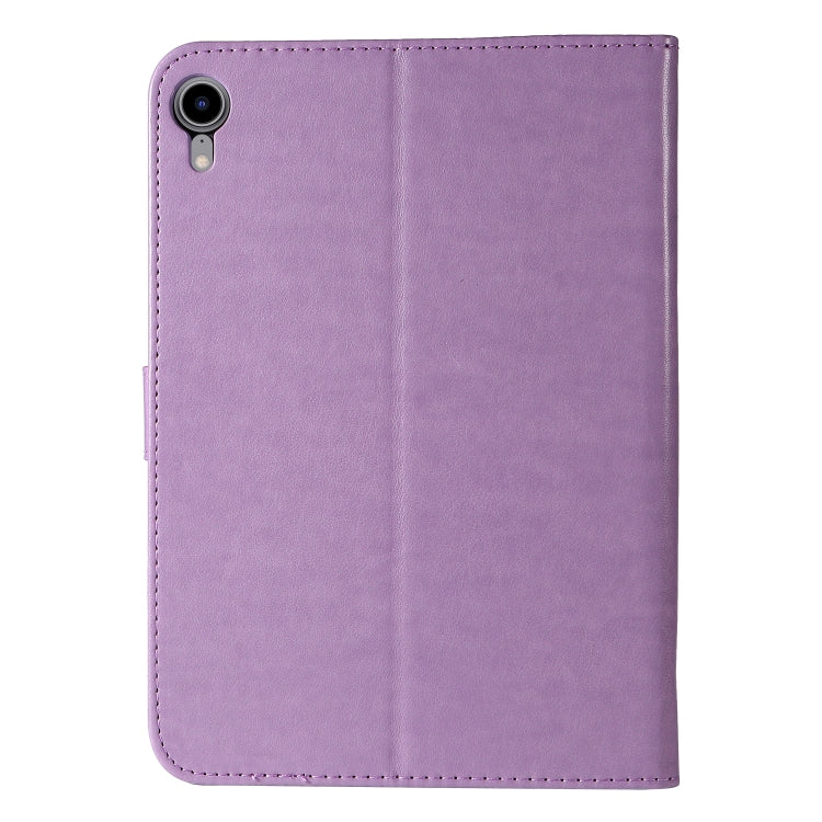 Pressed Printing Woman and Cat Pattern Horizontal Flip Leather Tablet Case For iPad mini 6