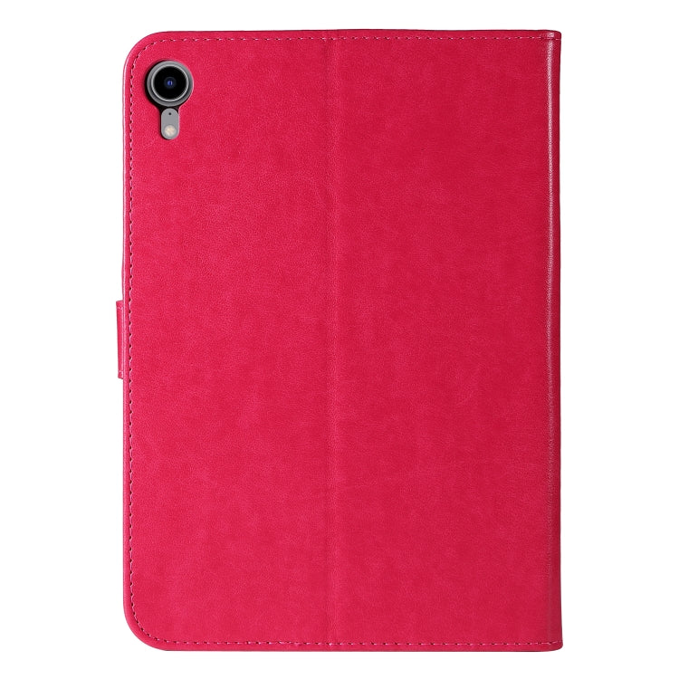 Pressed Printing Woman and Cat Pattern Horizontal Flip Leather Tablet Case For iPad mini 6