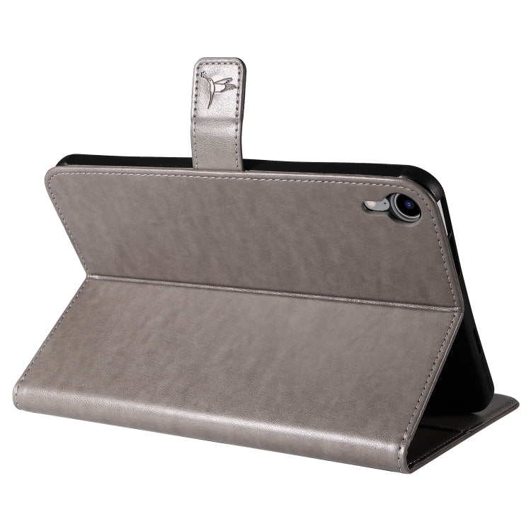 Pressed Printing Woman and Cat Pattern Horizontal Flip Leather Tablet Case For iPad mini 6