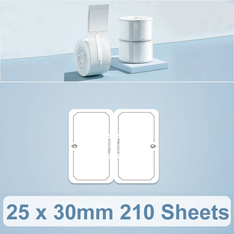 25 x 30mm 210 Sheets Thermal Printing Label Paper For NiiMbot D101 / D11