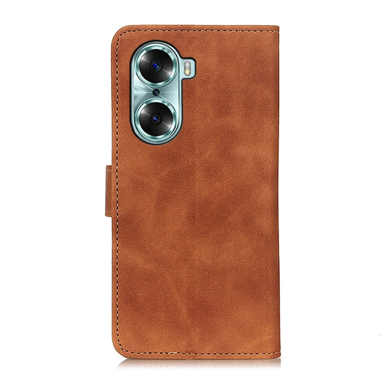 For Huawei Honor 60 KHAZNEH Retro Texture Horizontal Flip Leather Phone Case