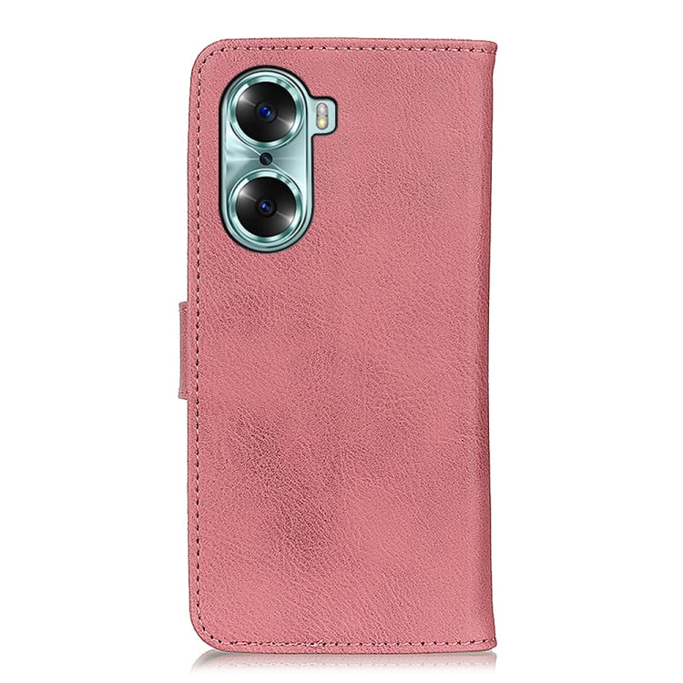For Huawei Honor 60 KHAZNEH Cowhide Texture Horizontal Flip Leather Phone Case